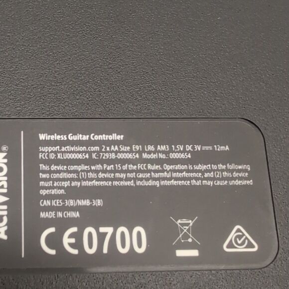 Guitar Hero Live Guitar With Dongle PS3 Wii U Tested Activision 0000654 - Picture 4 of 7